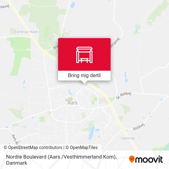 Nordre Boulevard (Aars /Vesthimmerland Kom) kort