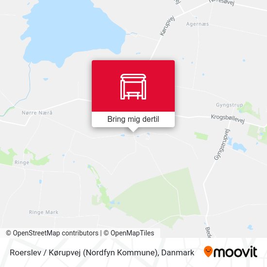 Roerslev / Kørupvej (Nordfyn Kommune) kort