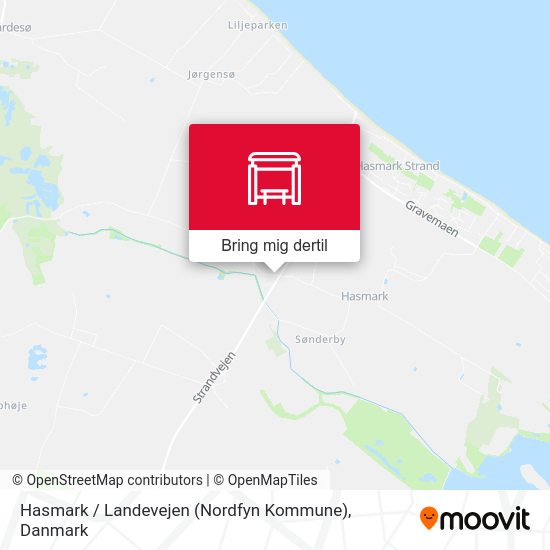Hasmark / Landevejen (Nordfyn Kommune) kort
