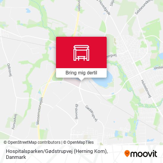 Hospitalsparken / Gødstrupvej (Herning Kom) kort