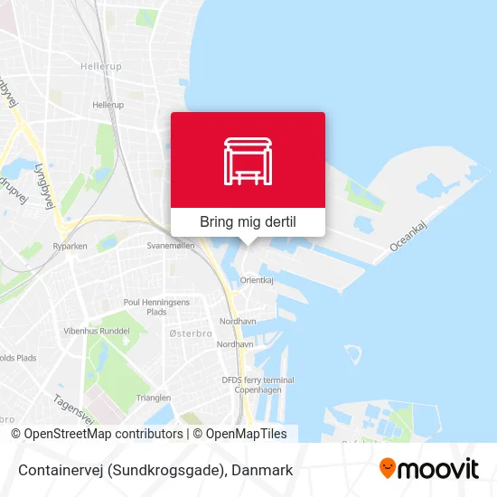 Containervej (Sundkrogsgade) kort