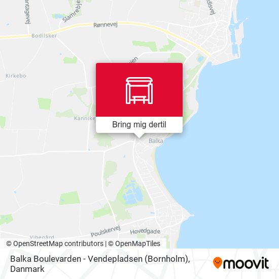 Balka Boulevarden - Vendepladsen (Bornholm) kort