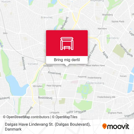 Dalgas Have Lindevang St. (Dalgas Boulevard) kort