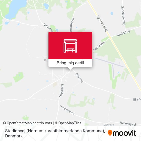 Stadionvej (Hornum / Vesthimmerlands Kommune) kort