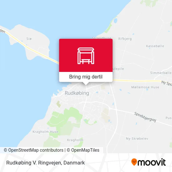 Rudkøbing V. Ringvejen kort