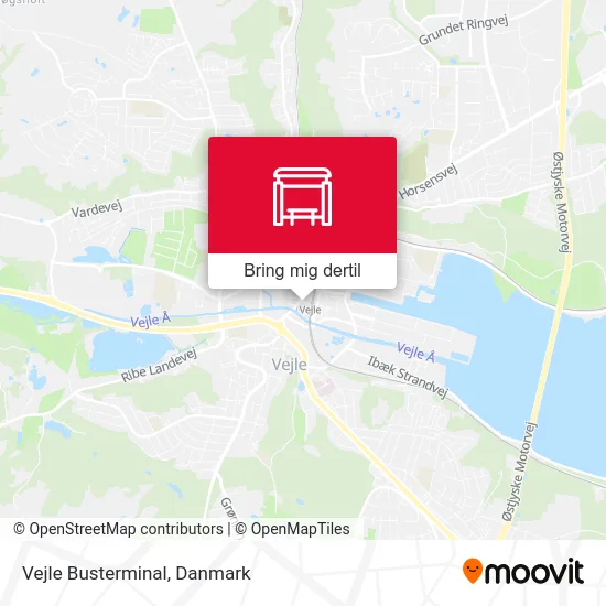 Vejle Busterminal kort