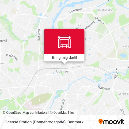 Odense Station (Dannebrogsgade) kort