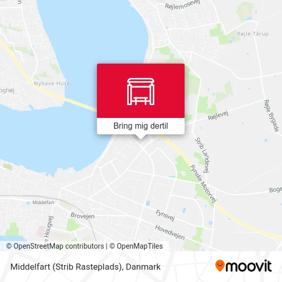 Middelfart (Strib Rasteplads) kort