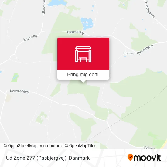 Ud Zone 277 (Pasbjergvej) kort