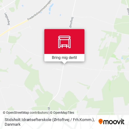 Stidsholt Idrætsefterskole (Ørtoftvej / Frh.Komm.) kort