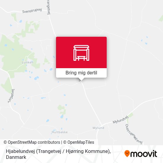 Hjabelundvej (Trangetvej / Hjørring Kommune) kort