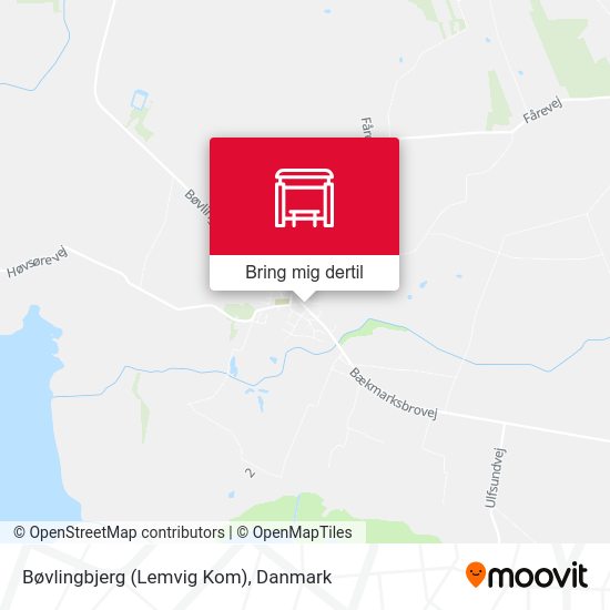 Bøvlingbjerg (Lemvig Kom) kort