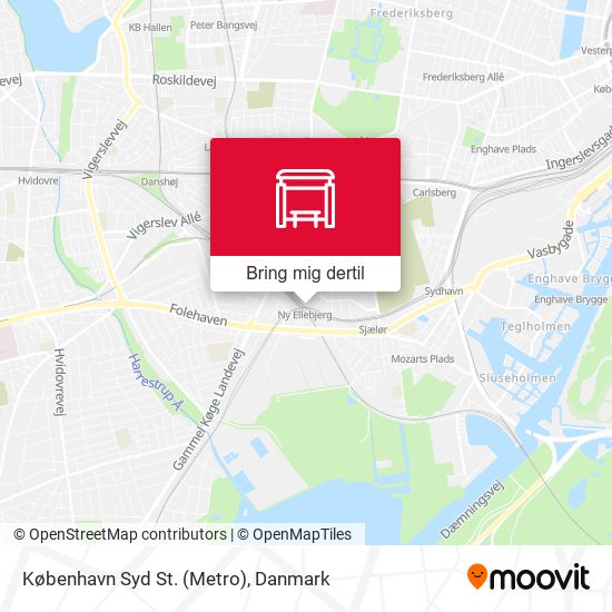 København Syd St. (Metro) kort