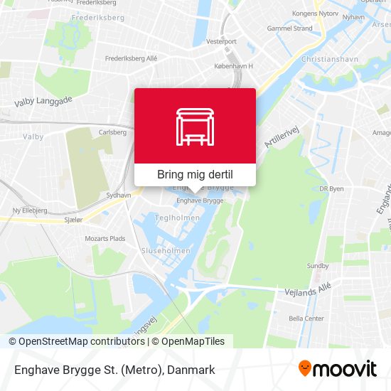 Enghave Brygge St. (Metro) kort
