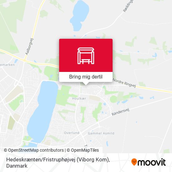 Hedeskrænten / Fristruphøjvej (Viborg Kom) kort