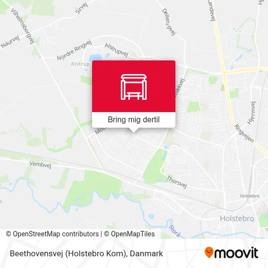 Beethovensvej (Holstebro Kom) kort