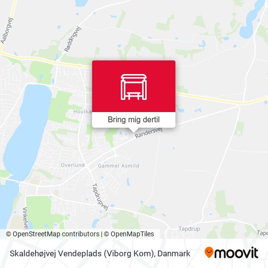 Skaldehøjvej Vendeplads (Viborg Kom) kort