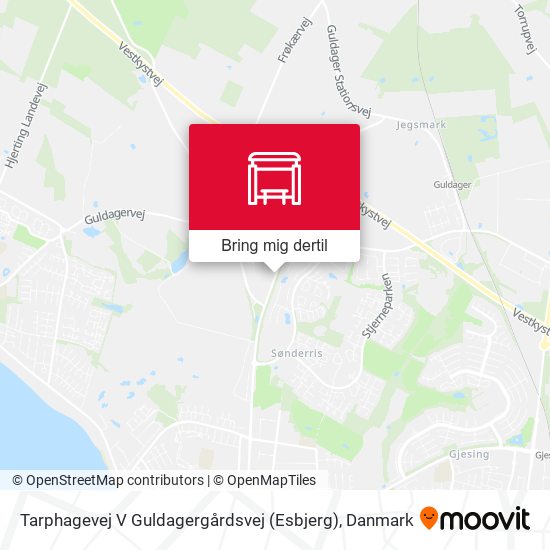 Tarphagevej V Guldagergårdsvej (Esbjerg) kort