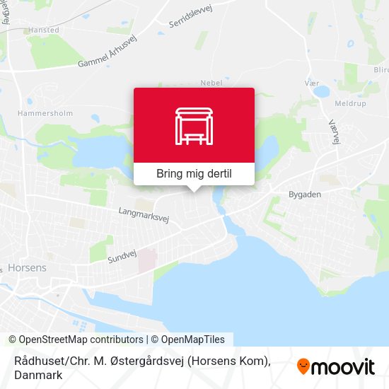 Rådhuset / Chr. M. Østergårdsvej (Horsens Kom) kort