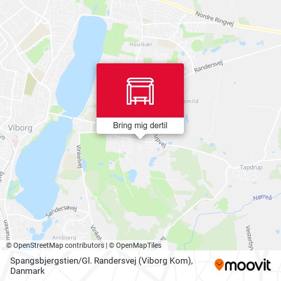 Spangsbjergstien / Gl. Randersvej (Viborg Kom) kort