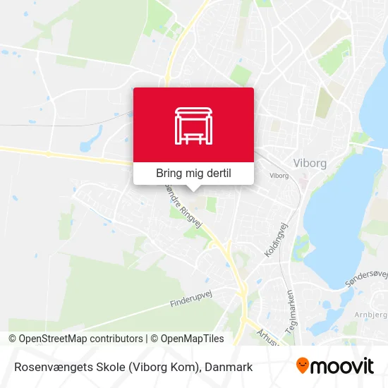 Rosenvængets Skole (Viborg Kom) kort