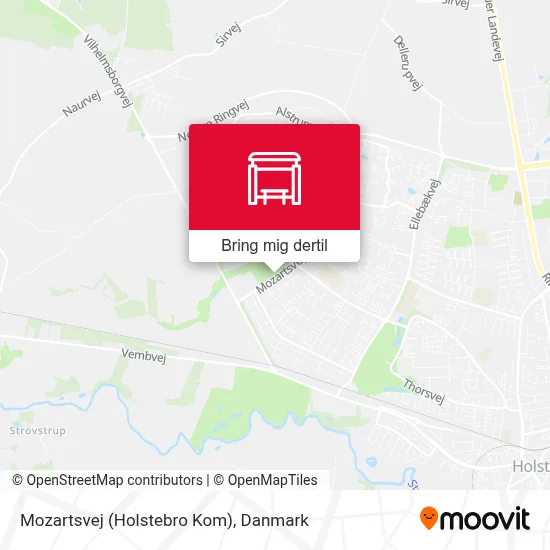 Mozartsvej (Holstebro Kom) kort