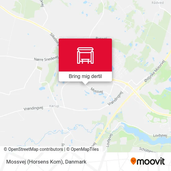 Mossvej (Horsens Kom) kort