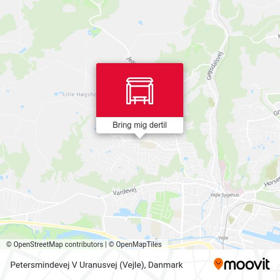 Petersmindevej V Uranusvej (Vejle) kort