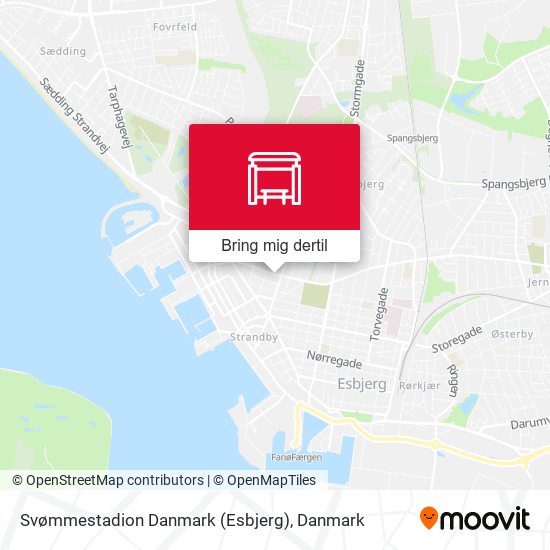 Svømmestadion Danmark (Esbjerg) kort