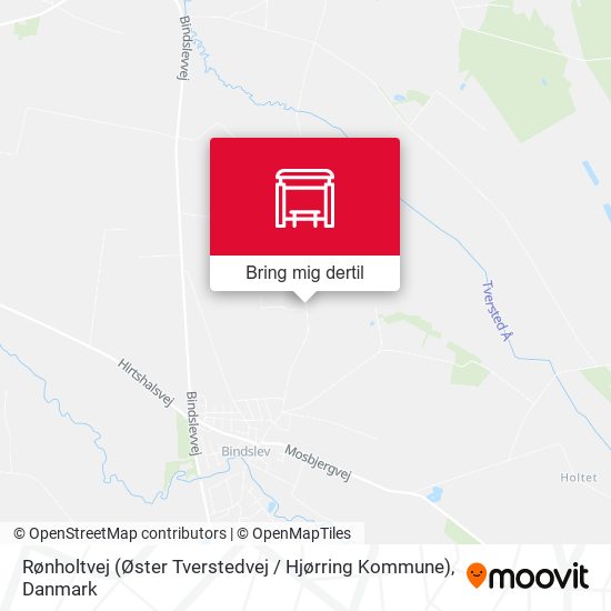 Rønholtvej (Øster Tverstedvej / Hjørring Kommune) kort