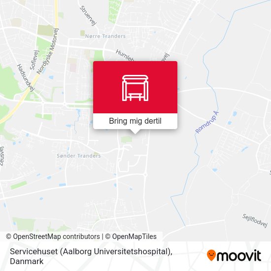 Servicehuset (Aalborg Universitetshospital) kort