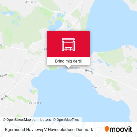 Egernsund Havnevej V Havnepladsen kort