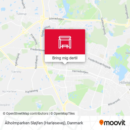 Ålholmparken Sløjfen (Harløsevej) kort