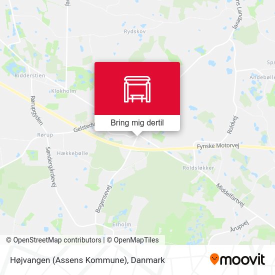 Højvangen (Assens Kommune) kort