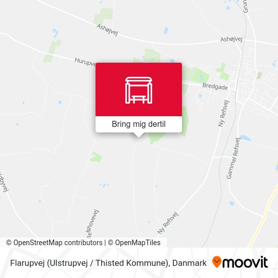 Flarupvej (Ulstrupvej / Thisted Kommune) kort