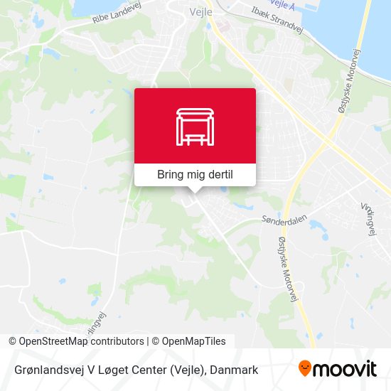 Grønlandsvej V Løget Center (Vejle) kort
