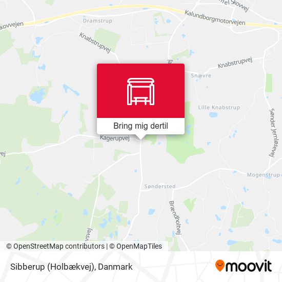 Sibberup (Holbækvej) kort