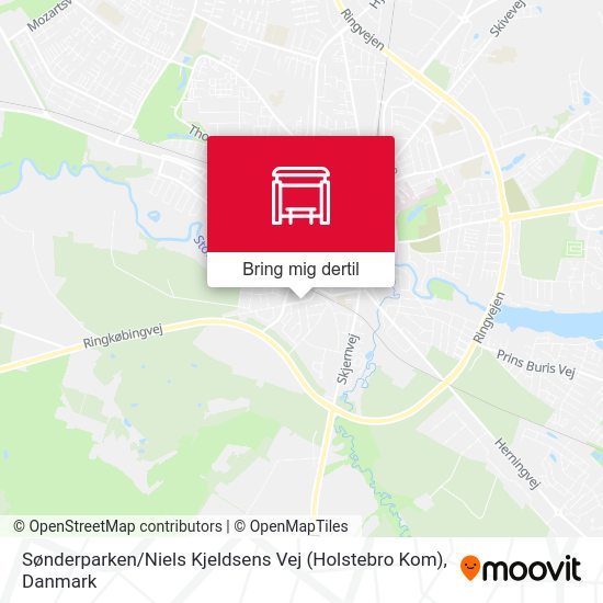Sønderparken / Niels Kjeldsens Vej (Holstebro Kom) kort