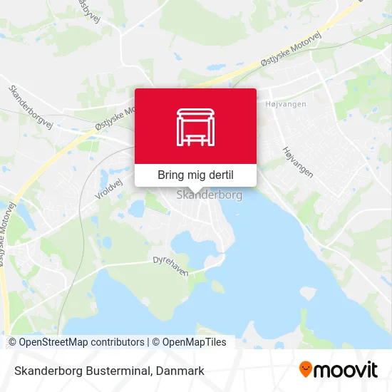 Skanderborg Busterminal kort