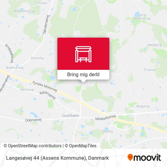 Langesøvej 44 (Assens Kommune) kort