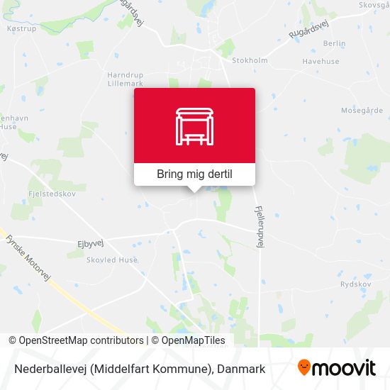 Nederballevej (Middelfart Kommune) kort