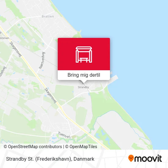 Strandby St. (Frederikshavn) kort