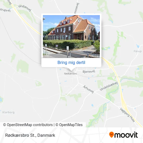 Rødkærsbro St. kort