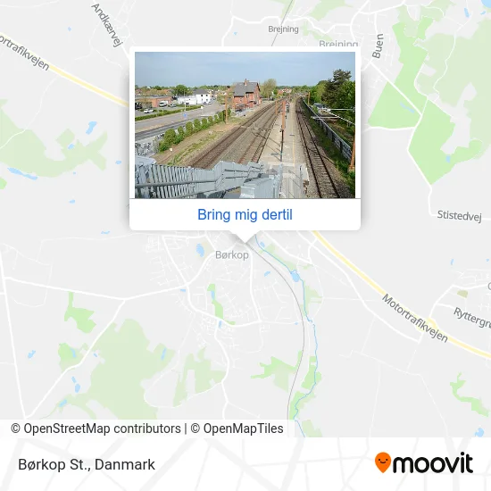 Børkop St. kort