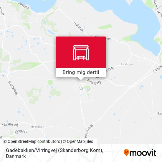 Gadebakken / Virringvej (Skanderborg Kom) kort