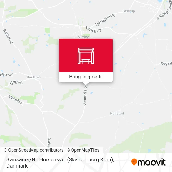 Svinsager / Gl. Horsensvej (Skanderborg Kom) kort