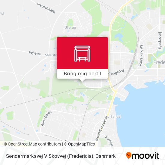 Søndermarksvej V Skovvej (Fredericia) kort