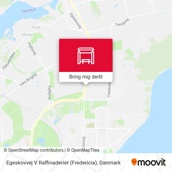 Egeskovvej V Raffinaderiet (Fredericia) kort