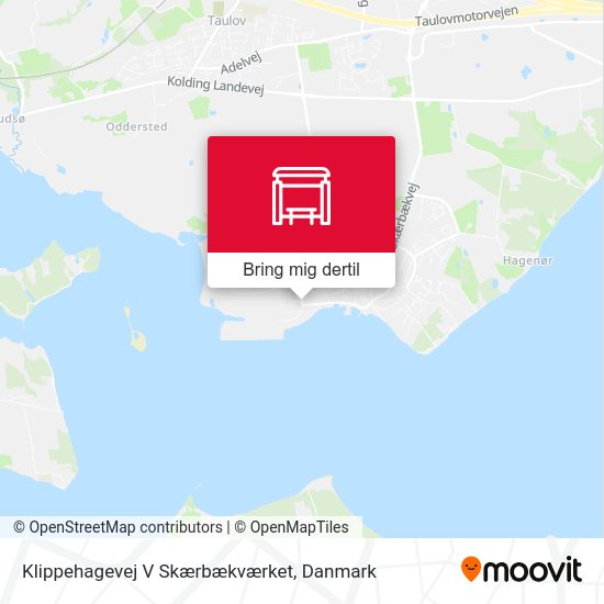 Klippehagevej V Skærbækværket kort