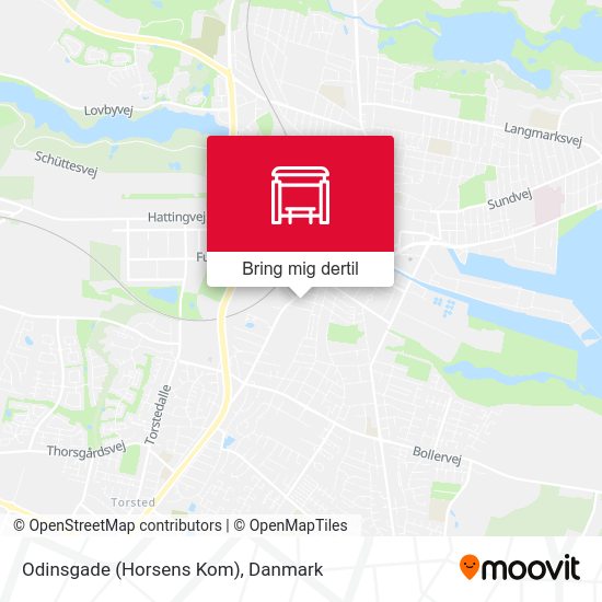 Odinsgade (Horsens Kom) kort
